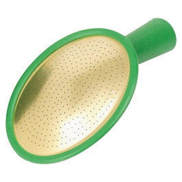 Fine As Rain oval plastic rose with brass face
