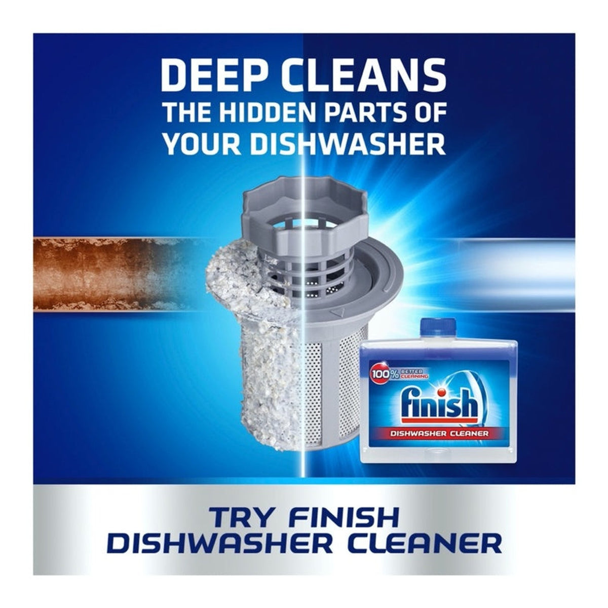 Finish Dishwasher Cleaner 250ml bottle, view 4
