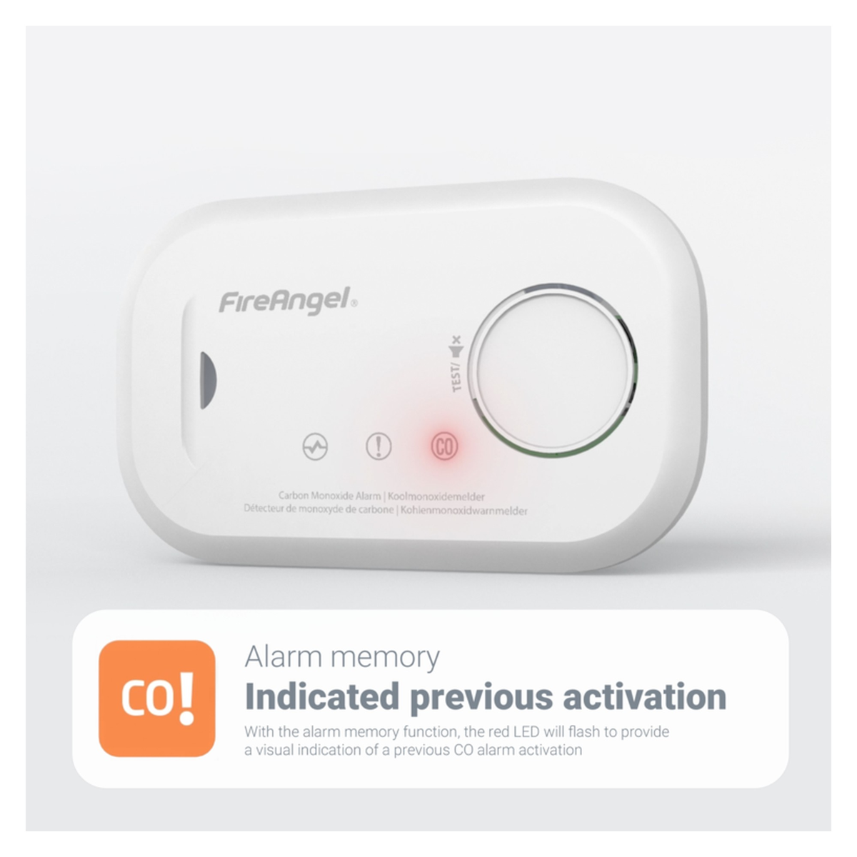 Fire Angel carbon monoxide alarm, view 12