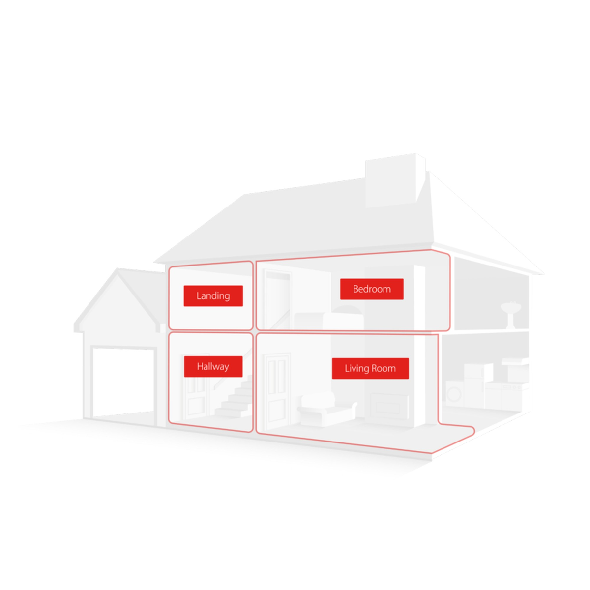 Fire Angel mains optical smoke alarm with back-up battery, view 3