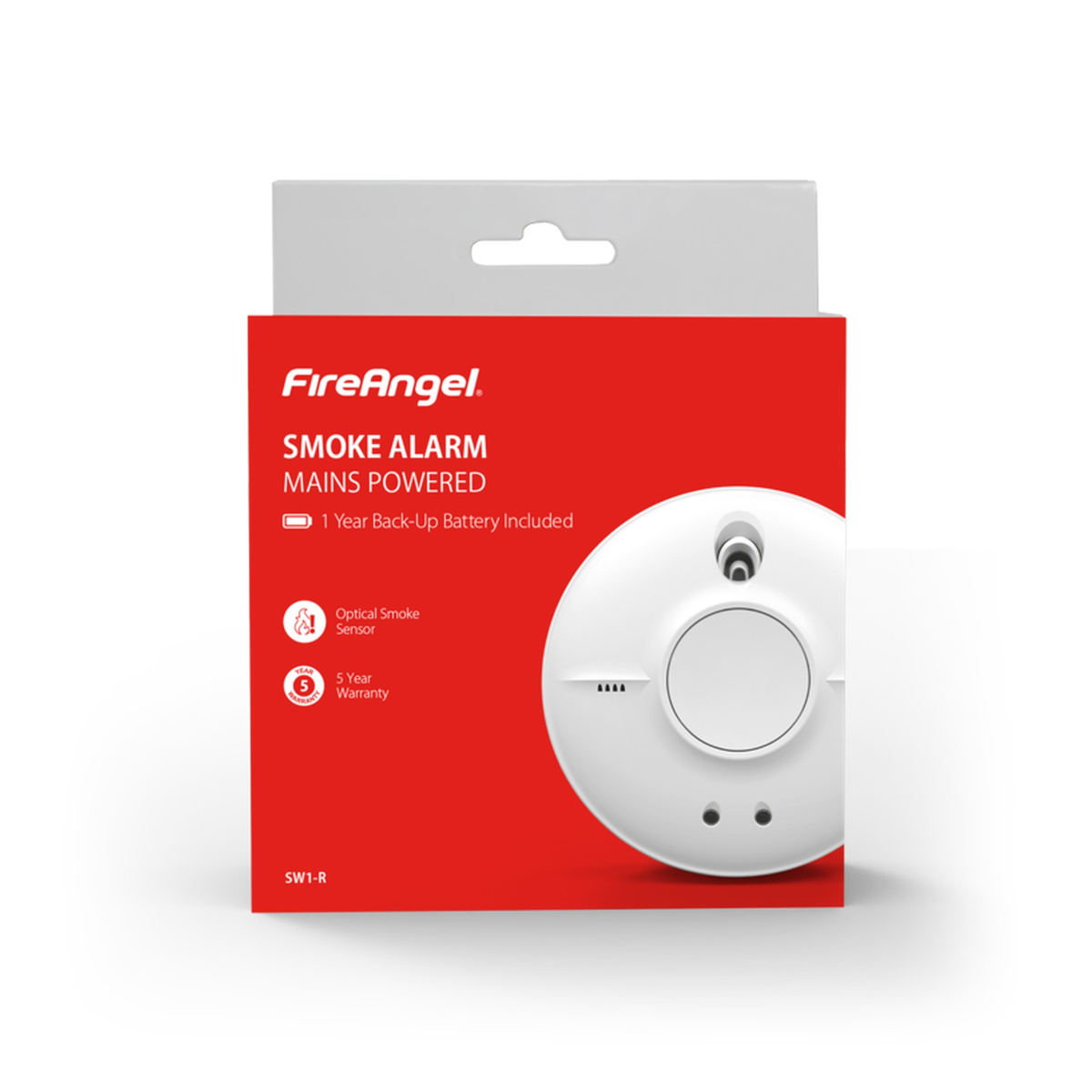 Fire Angel mains optical smoke alarm with back-up battery, view 4