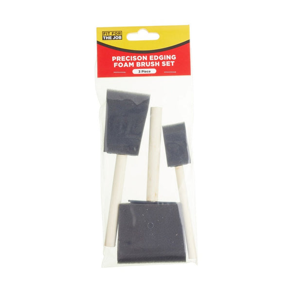 Fit For The Job 3 piece foam brush set
