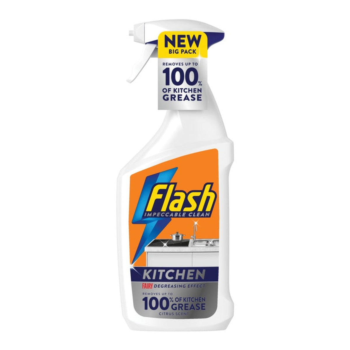 Flash kitchen degreaser spray 800ml