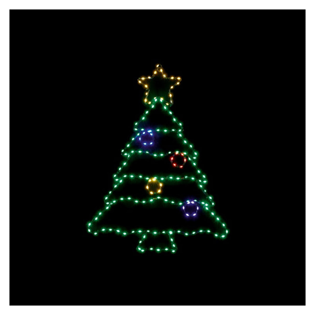 Flexibrights Xmas Tree 164 LED Multi Coloured - 60x46