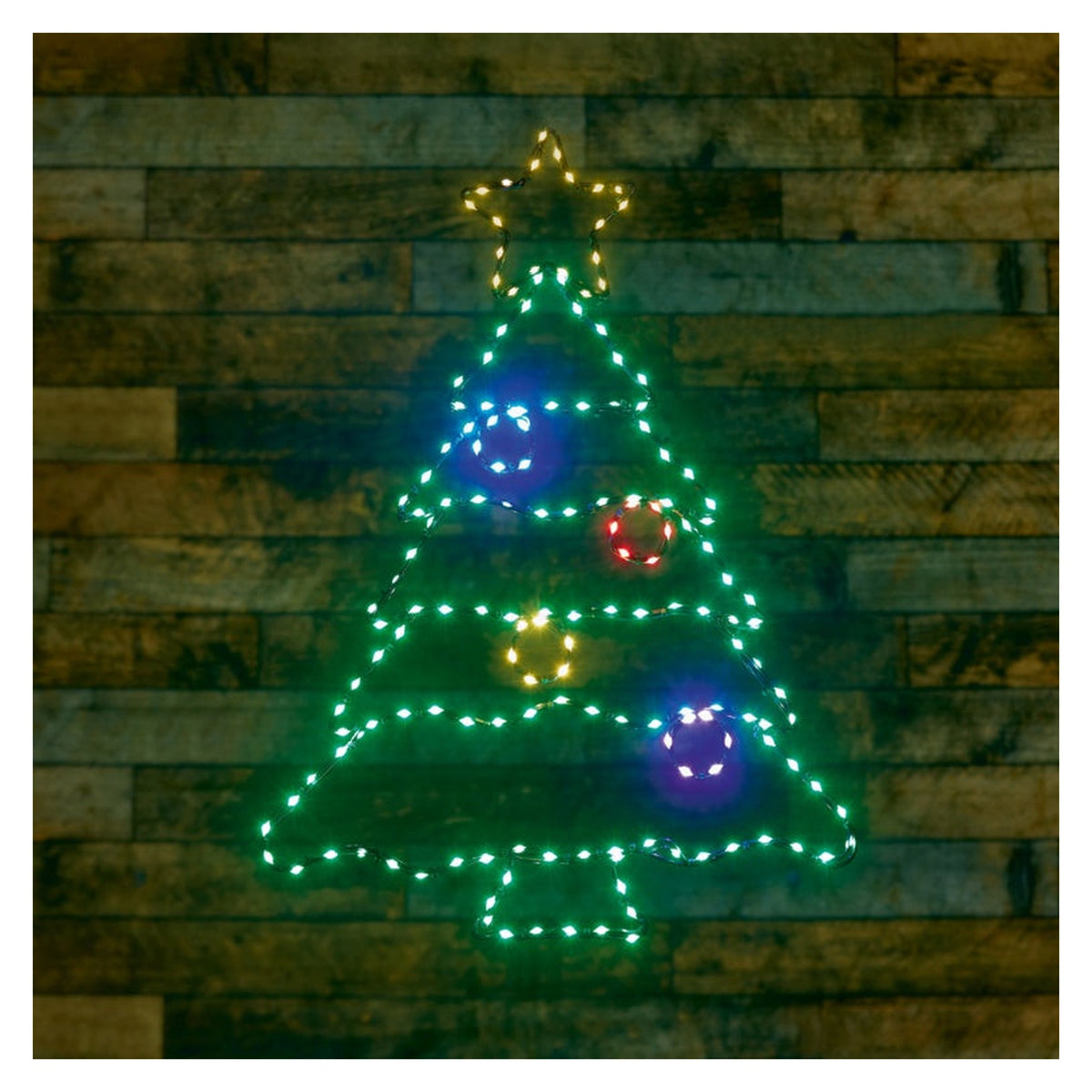 Flexibrights Xmas Tree 164 LED Multi Coloured - 60x46, view 2