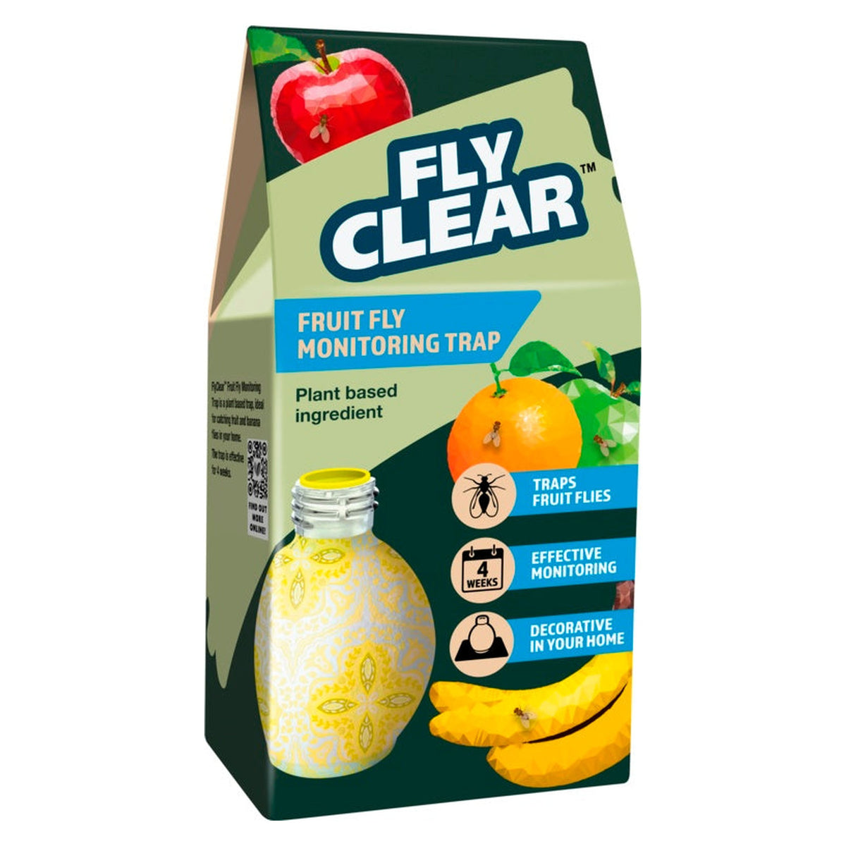 Fly Clear plant-based fruit fly trap bottle