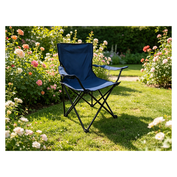 Folding Camping Chair - Navy