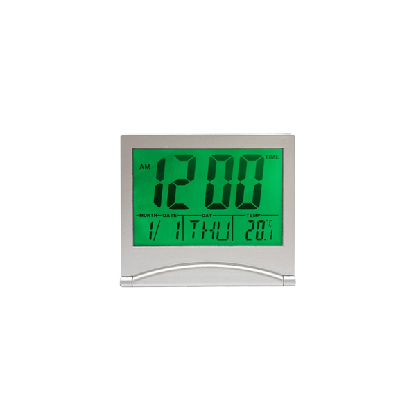 Folding LCD Travel Alarm Clock