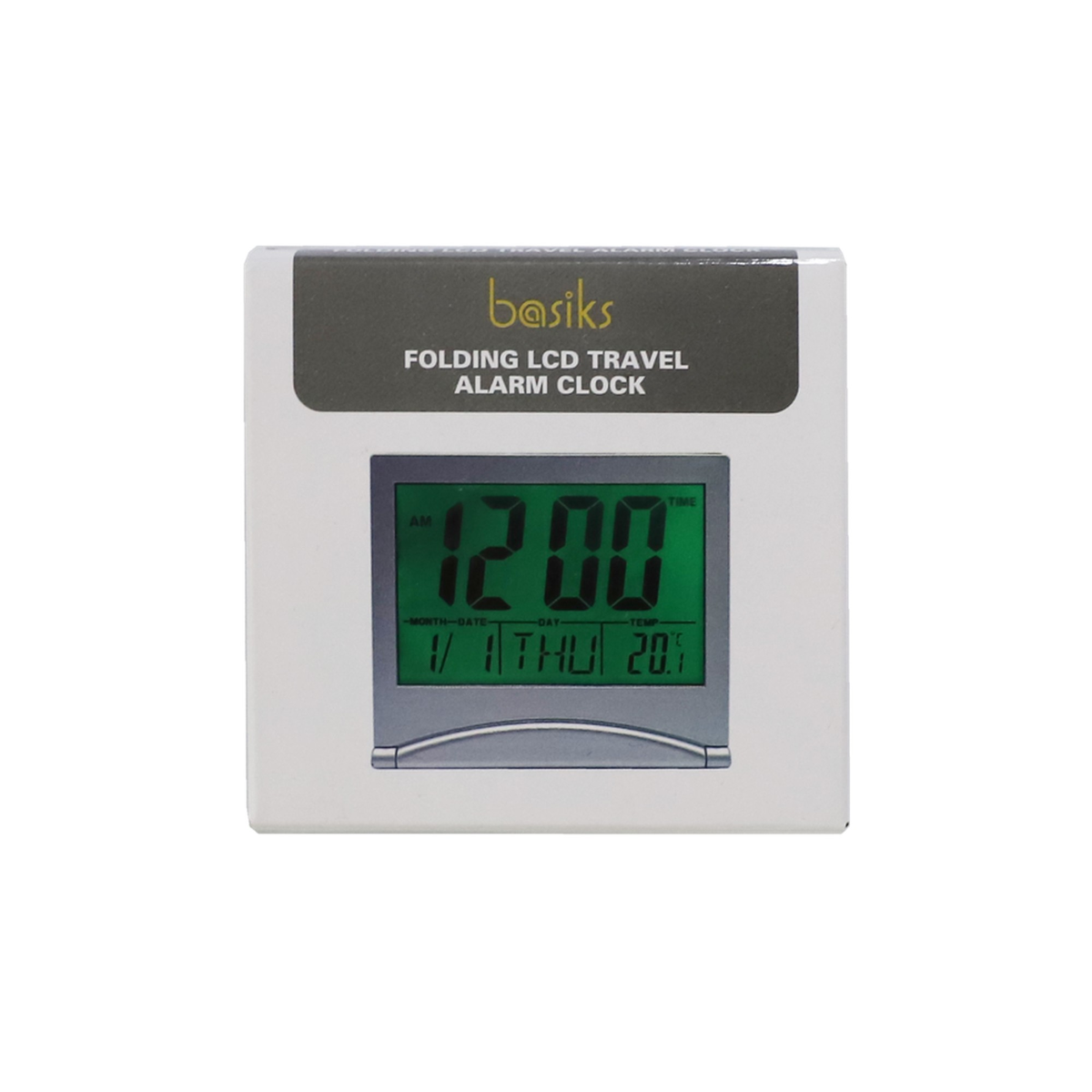 Folding LCD Travel Alarm Clock, view 2
