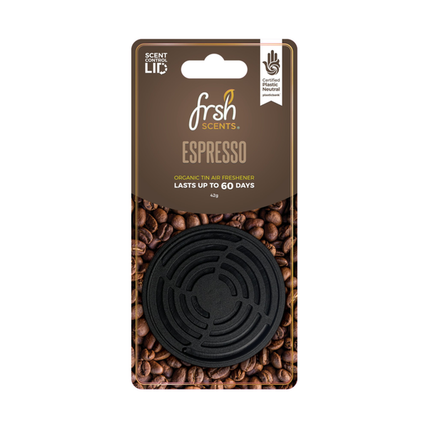 Fresh Tin Air Freshener Carded - Espresso