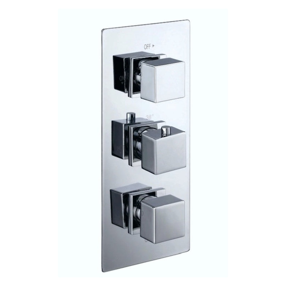 Giavani triple square shower valve