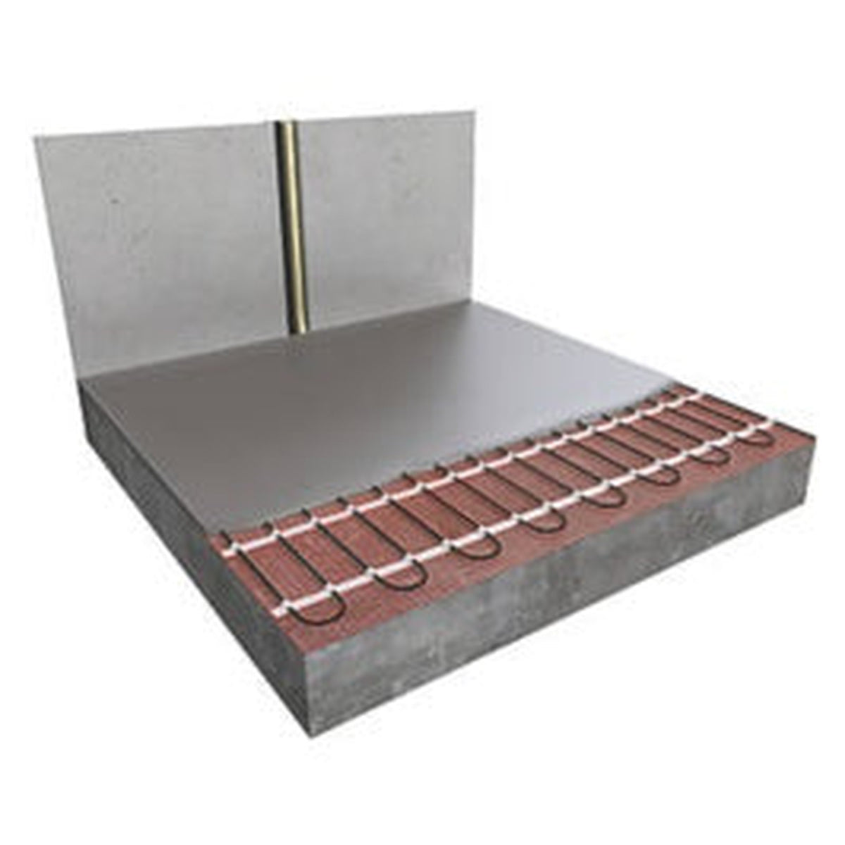 Giavani 200W 2m2 electric underfloor heating mat, view 2