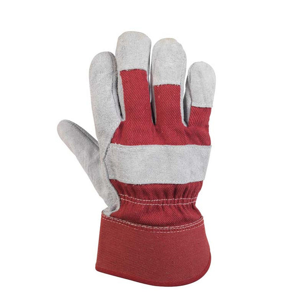 Glenwear red split leather work gloves, size 10 X large