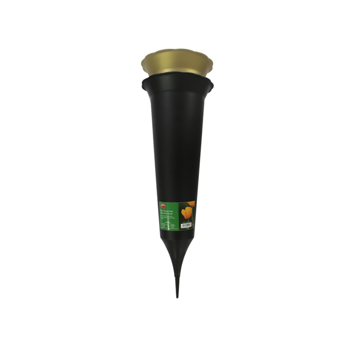 Gold Grave Spike - Black Script