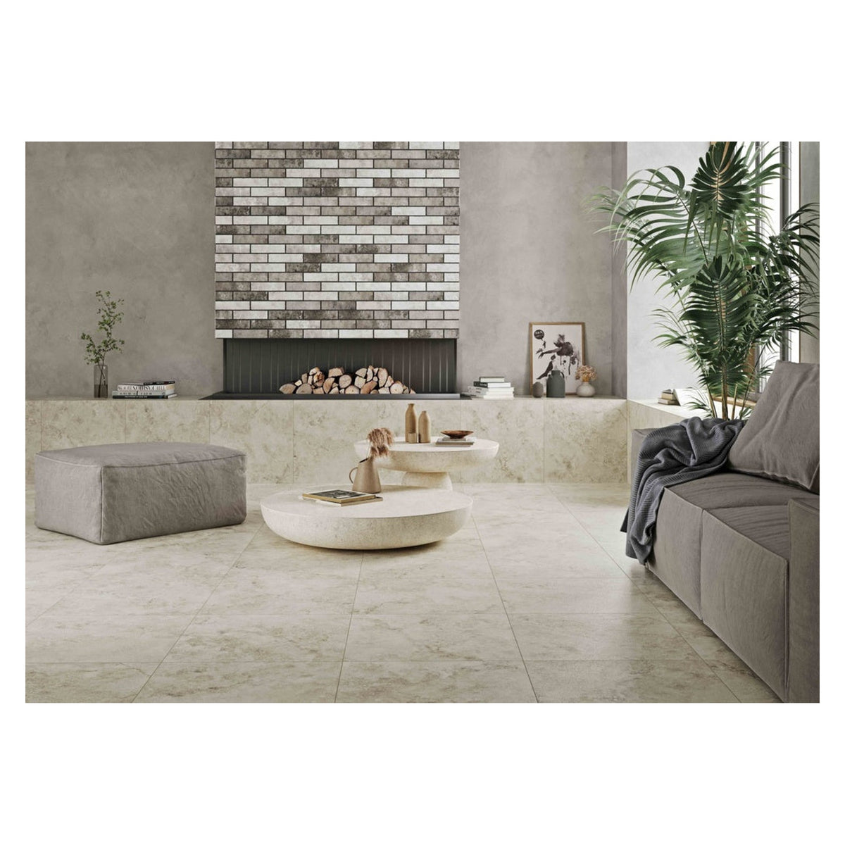 Golden Tile Cloudy Stone porcelain tile 1200 x 600mm, view 2