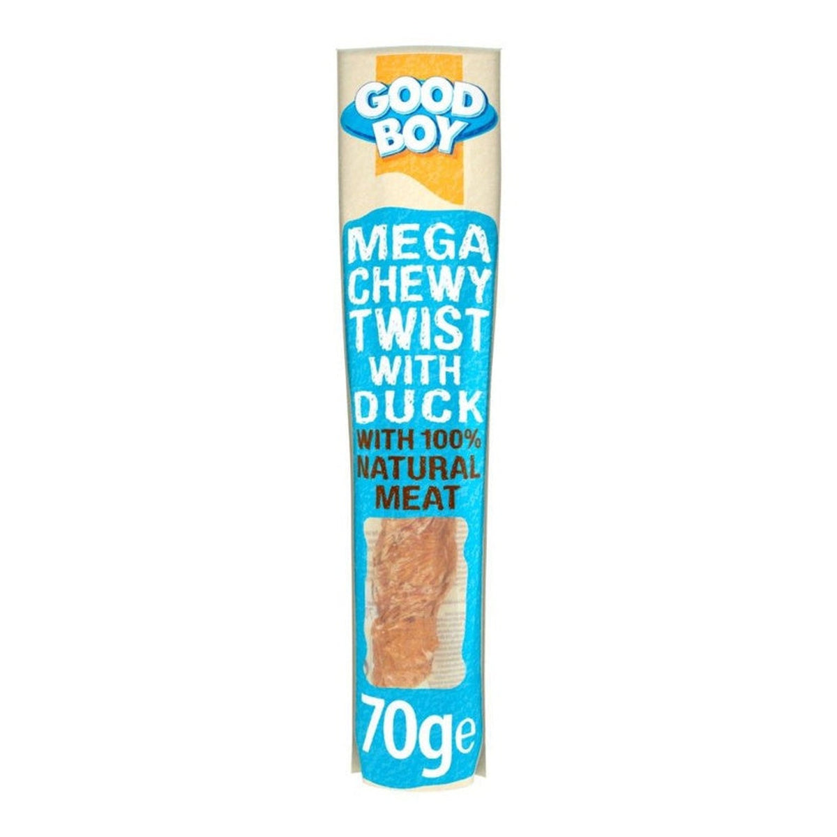 Good Boy mega chewy twist with duck dog treat