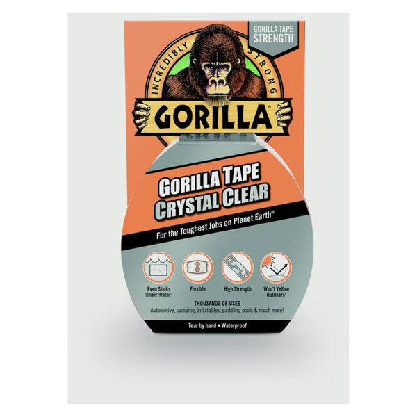 Gorilla Crystal Clear Tape 8.2m roll