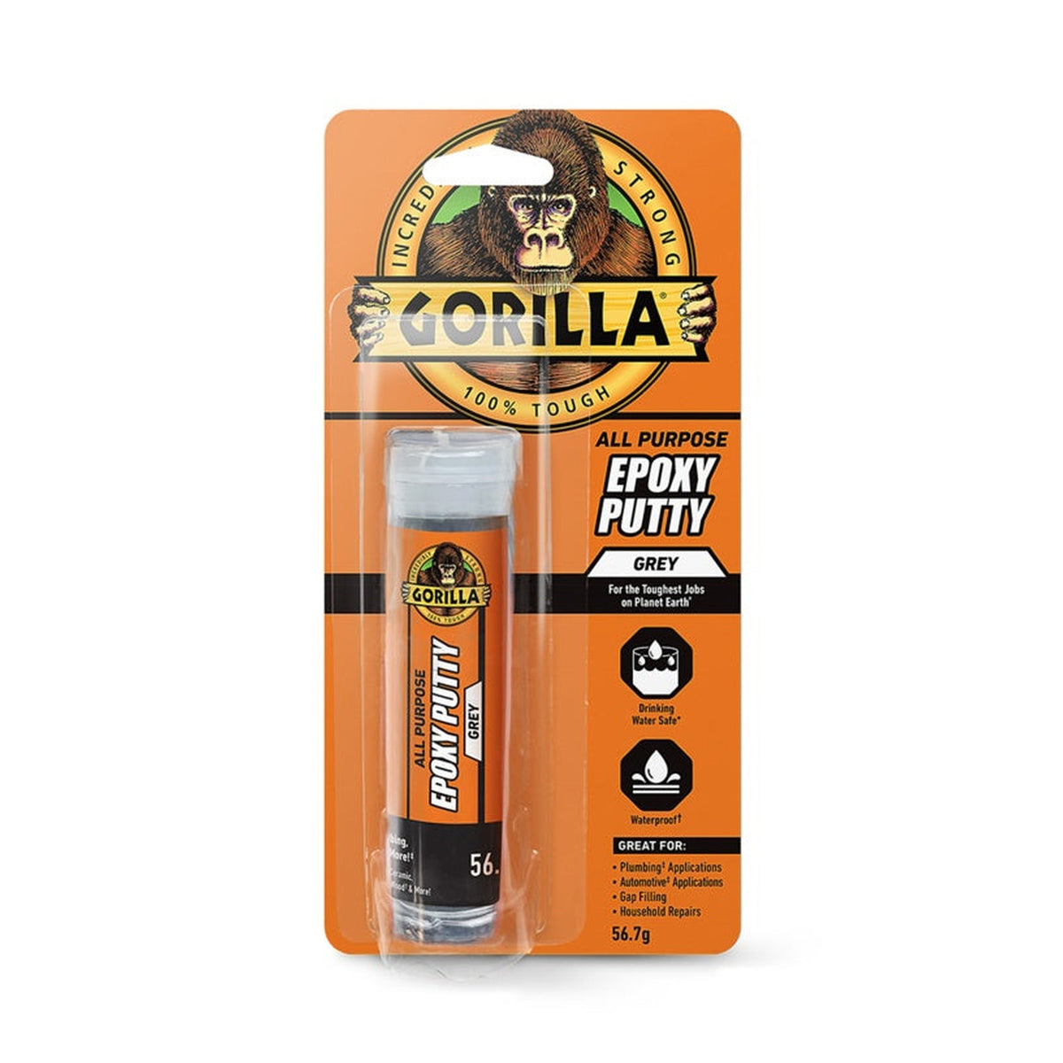 Gorilla grey epoxy putty 56g