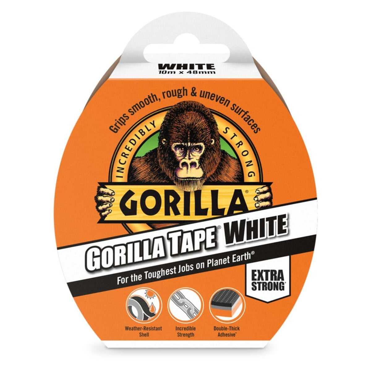 Gorilla White Tape 10m roll