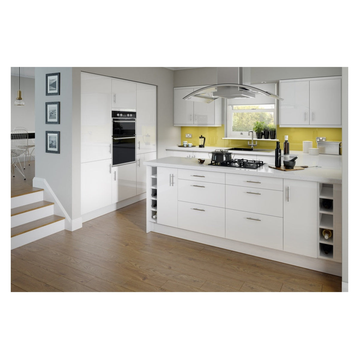 Gower Rapide+ Paris White 500mm wall unit, view 3