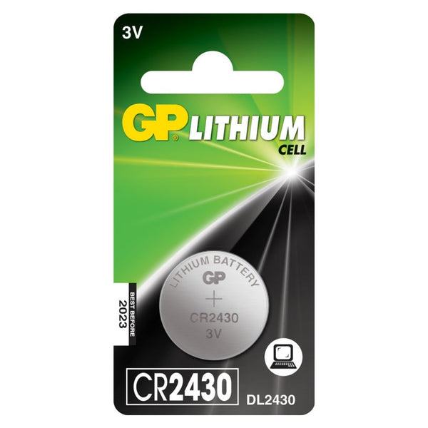 GP CR2430 lithium button cell battery