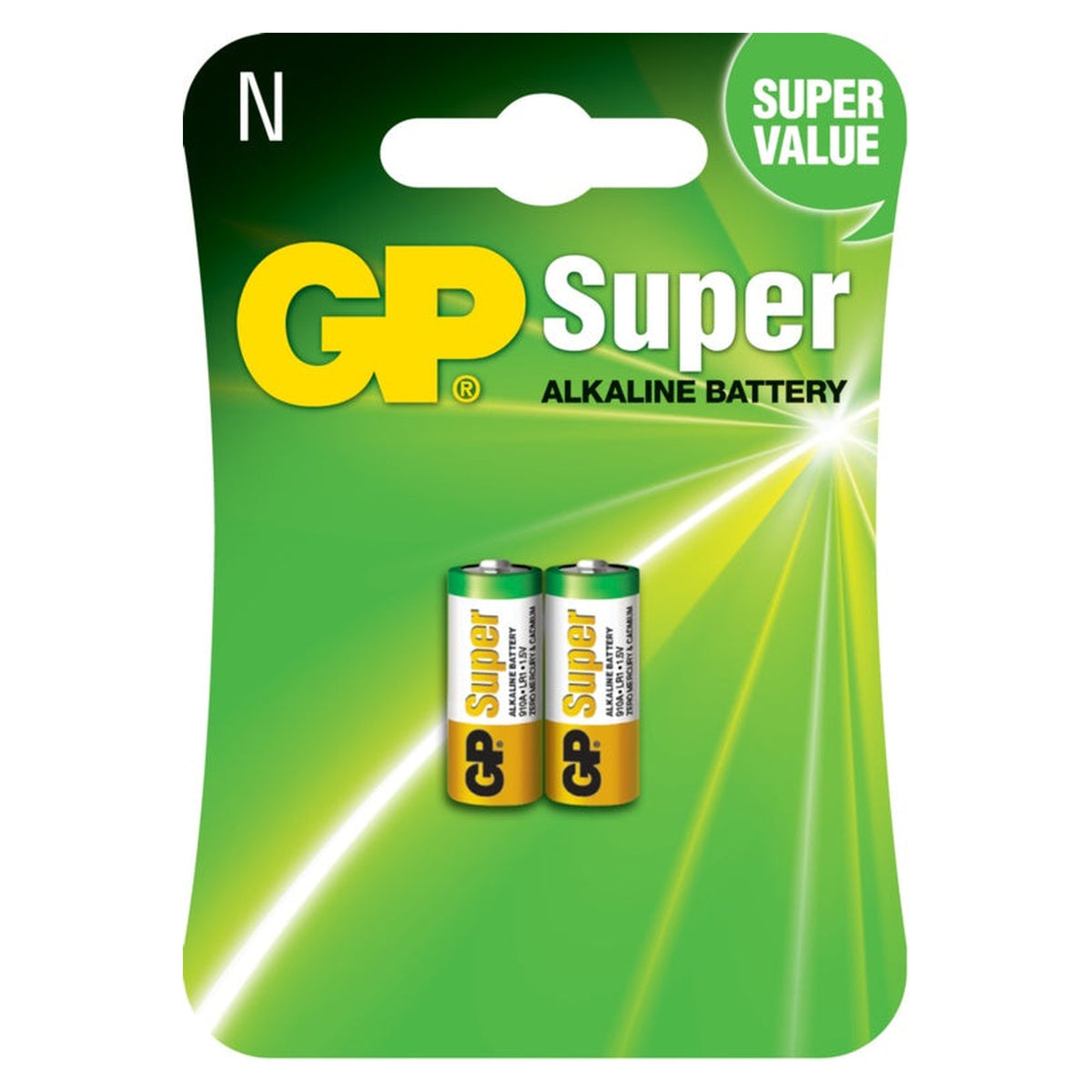 Pack of 2 GP Super Alkaline batteries