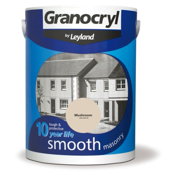 Granocryl Smooth Masonry paint 5L tin in Mushroom