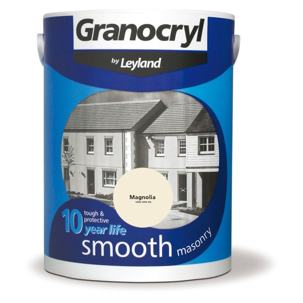 Granocryl Smooth Masonry Paint 5L in Magnolia