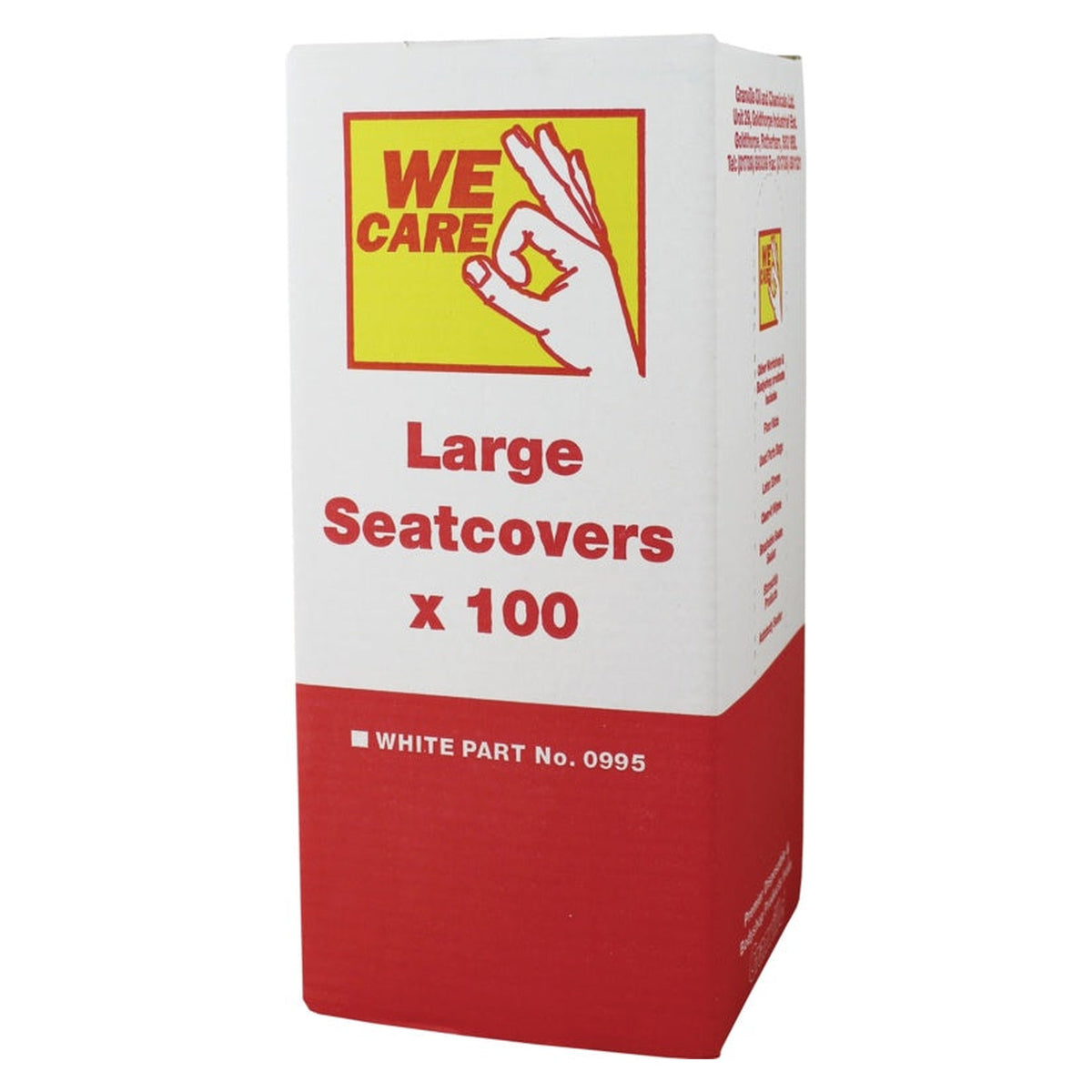 Granville Chemicals centre fed seat covers white dispenser
