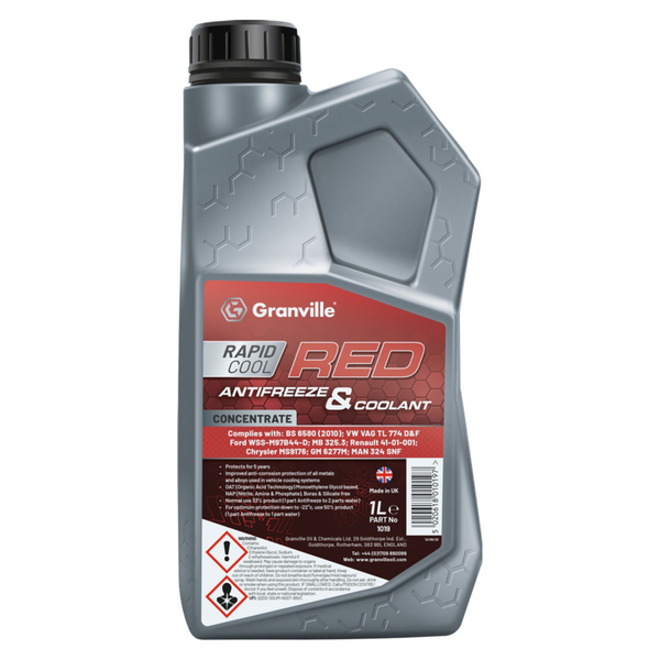 Granville Rapid Cool red anti-freeze 1L