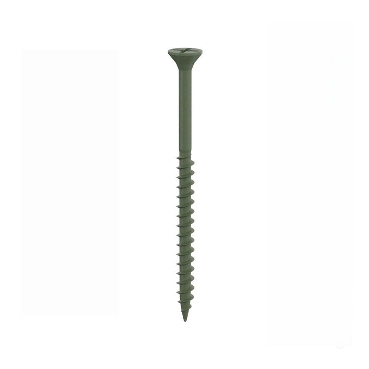 Green Decking Screws - 4.5x75mm 8 Pack