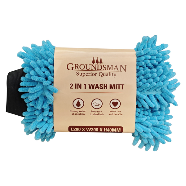 Groundsman 2 in 1 microfibre wash mitt