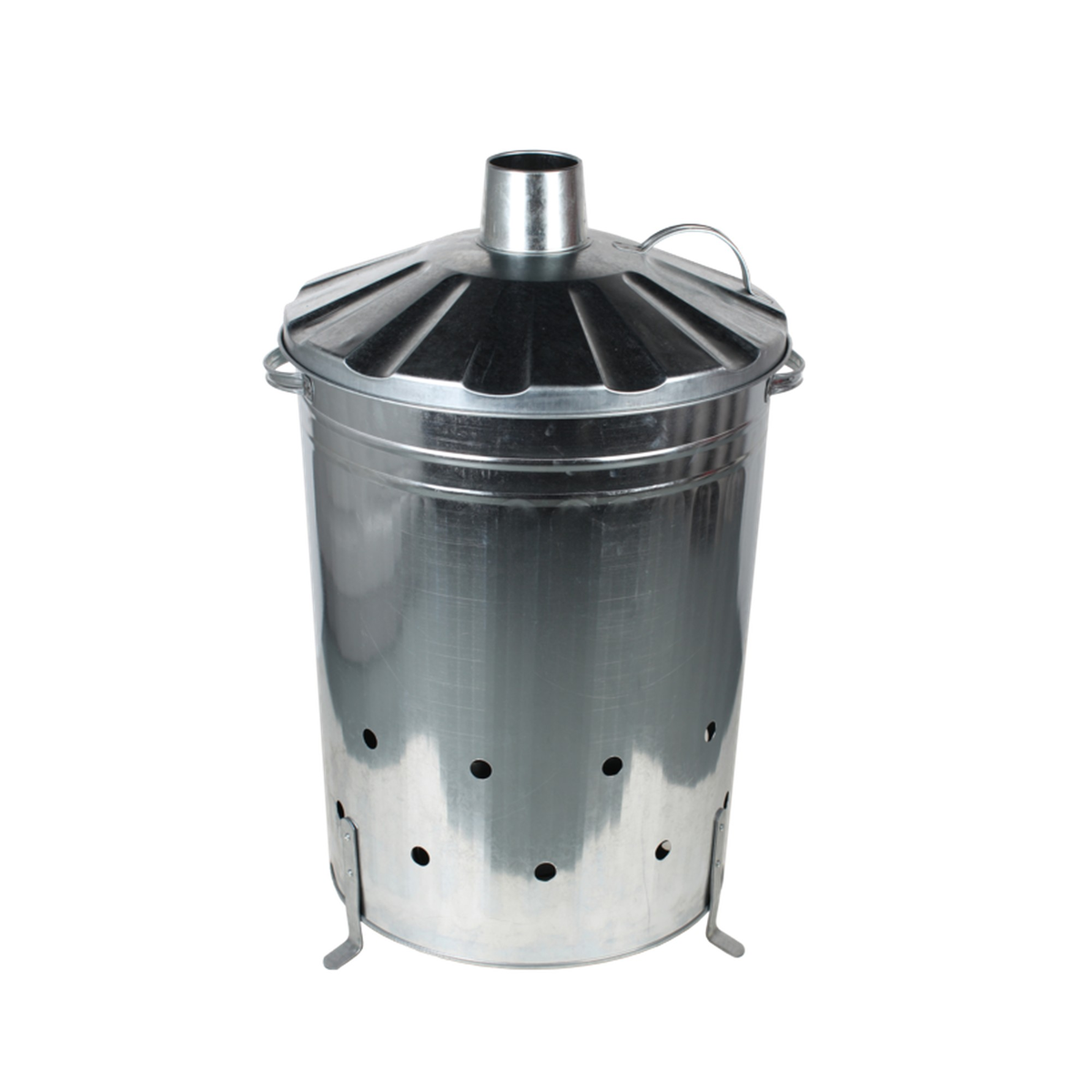 Groundsman 90L galvanised garden incinerator
