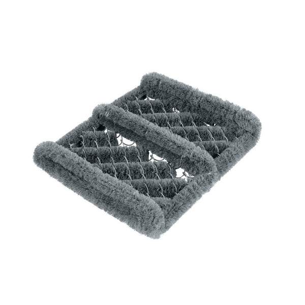 Groundsman grey wire and coir boot scraper mat 32 x 36cm