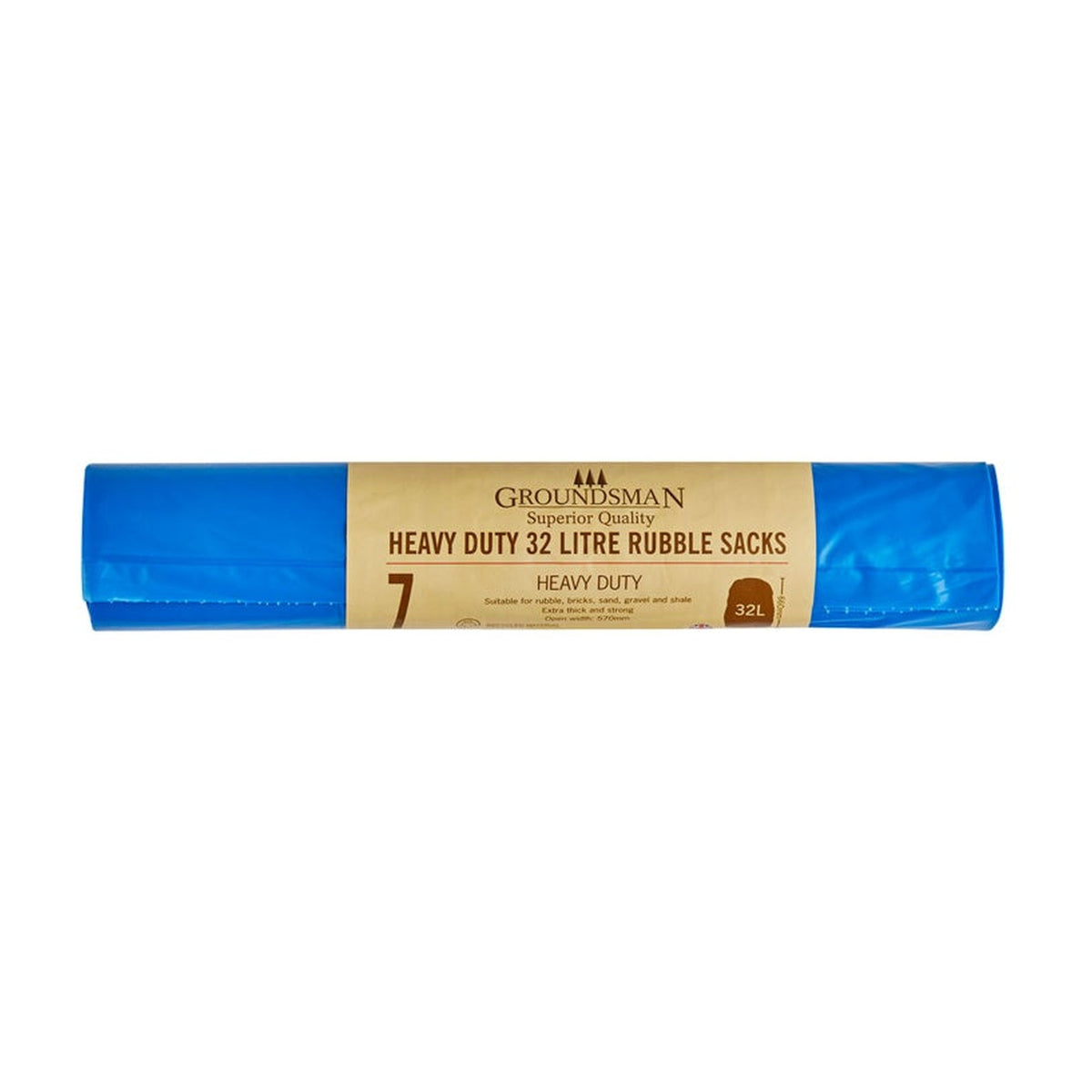 Groundsman heavy duty rubble sacks roll of 7