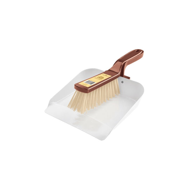 Groundsman metal dustpan and brush set