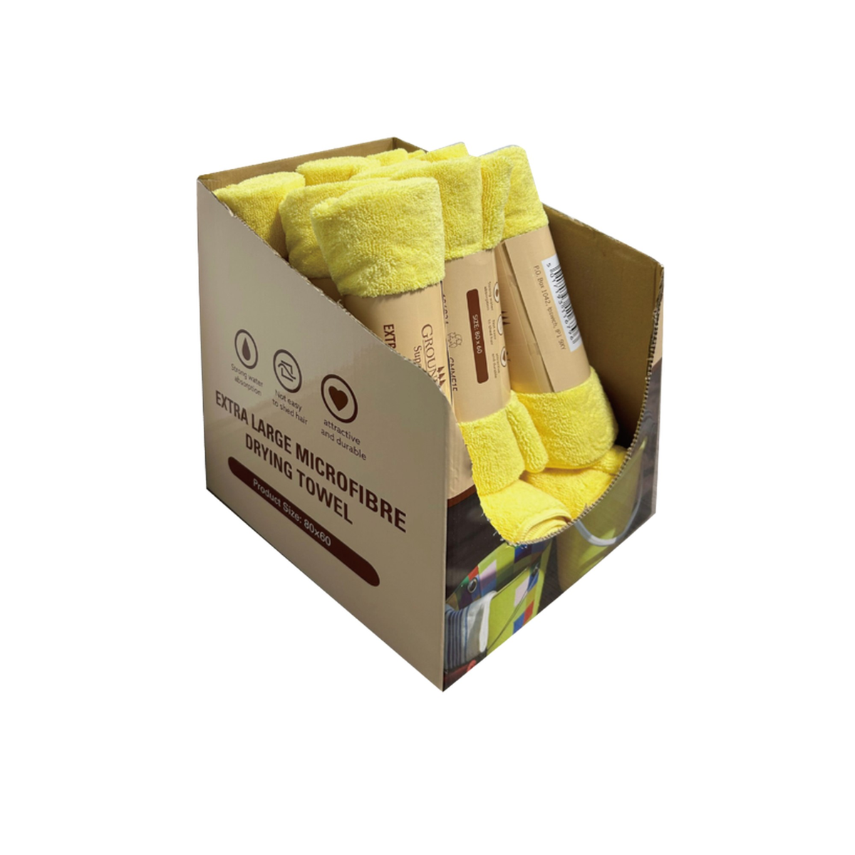 Groundsman microfibre drying towel 77 x 59cm, view 2