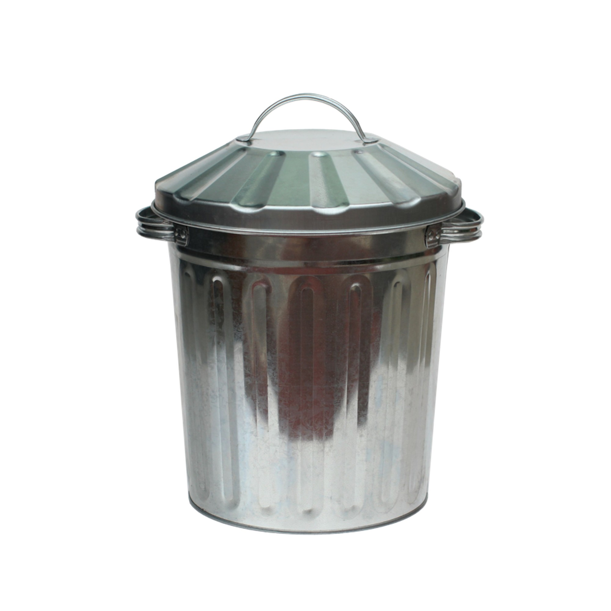 Groundsman mini galvanised steel bin