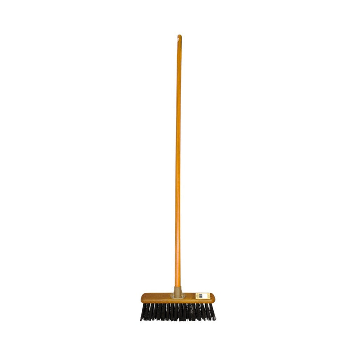 Groundsman 13 inch stiff PVC broom with wooden handle