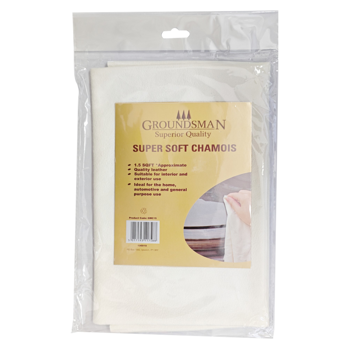 Groundsman super soft leather chamois