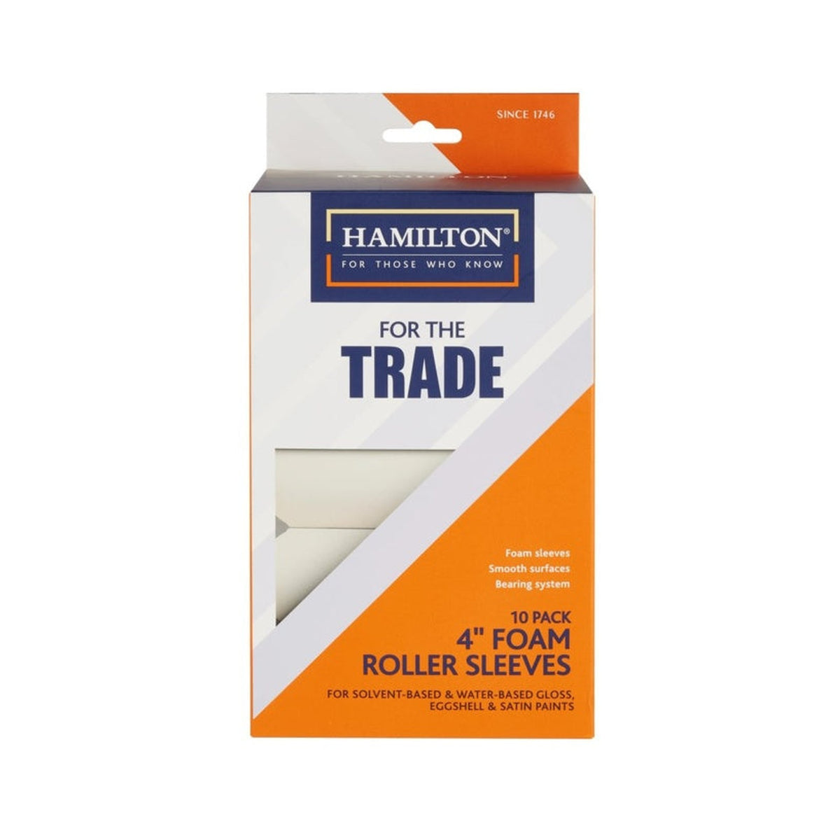 Hamilton For The Trade 4 inch mini foam roller sleeves, pack of 10