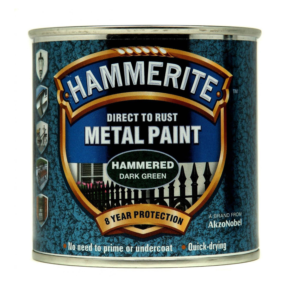 Hammerite hammered metal paint 250ml in dark green