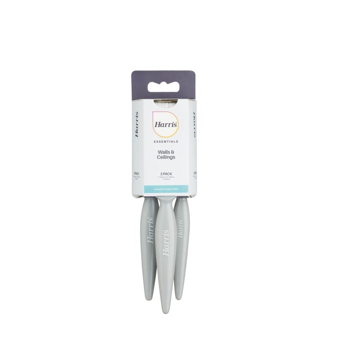 Harris Essentials wall and ceiling paint brush set of 3