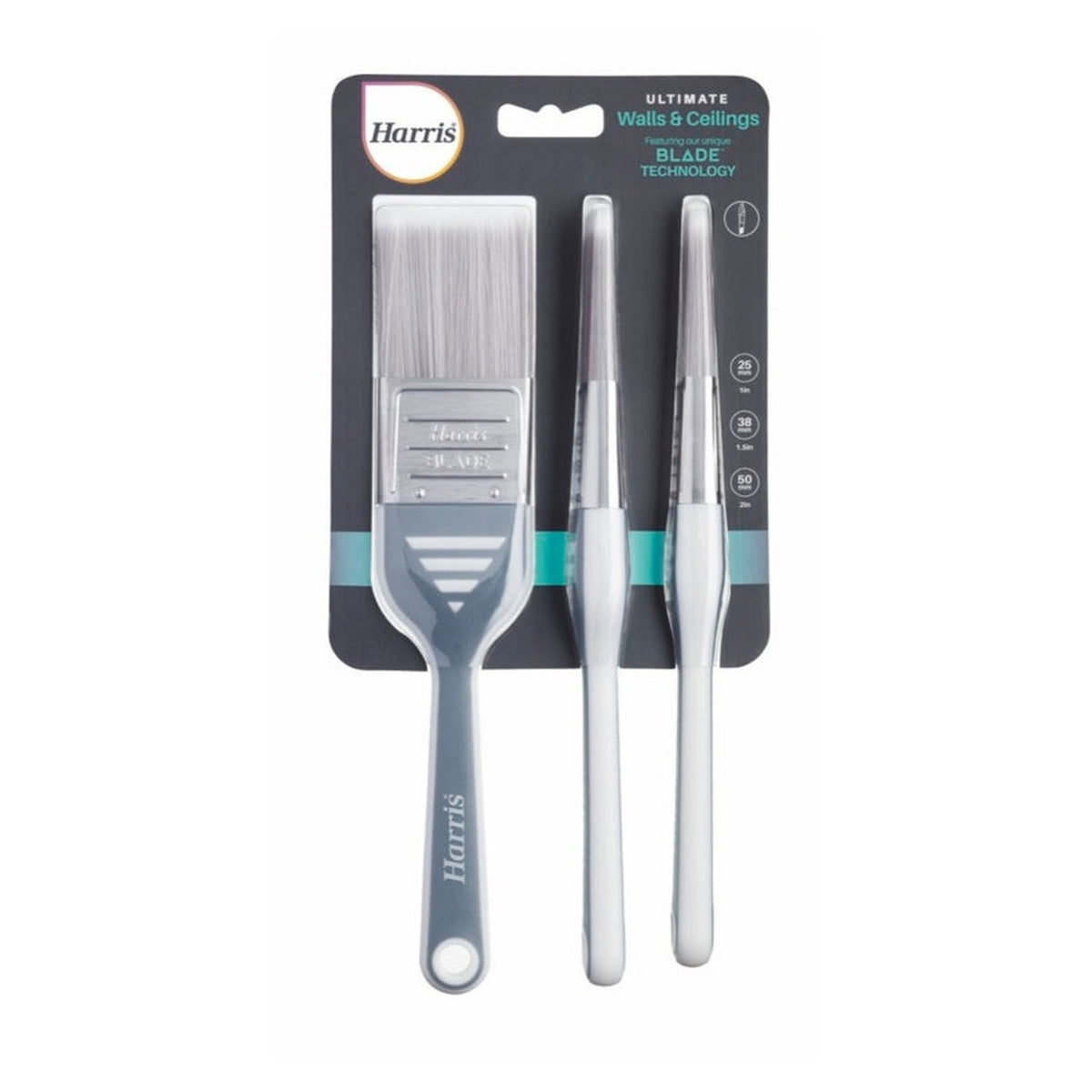 Harris Ultimate wall and ceiling blade paint brushes pack of 3, view 2