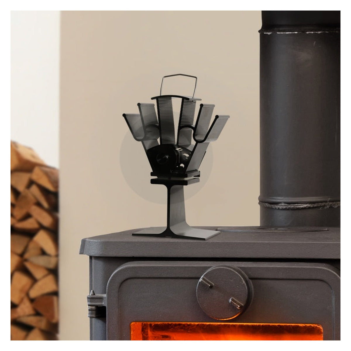 Hearth and Home 2 blade heat powered stove fan, view 2