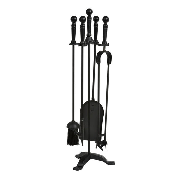 Hearth and Home all black 5 piece companion set
