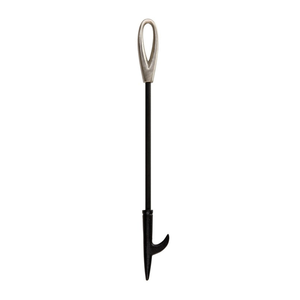 Hearth and Home black 5 piece companion set with pewter handles, view 4