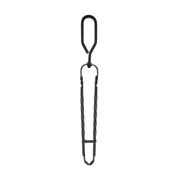Hearth & Home black cast iron fire tongs