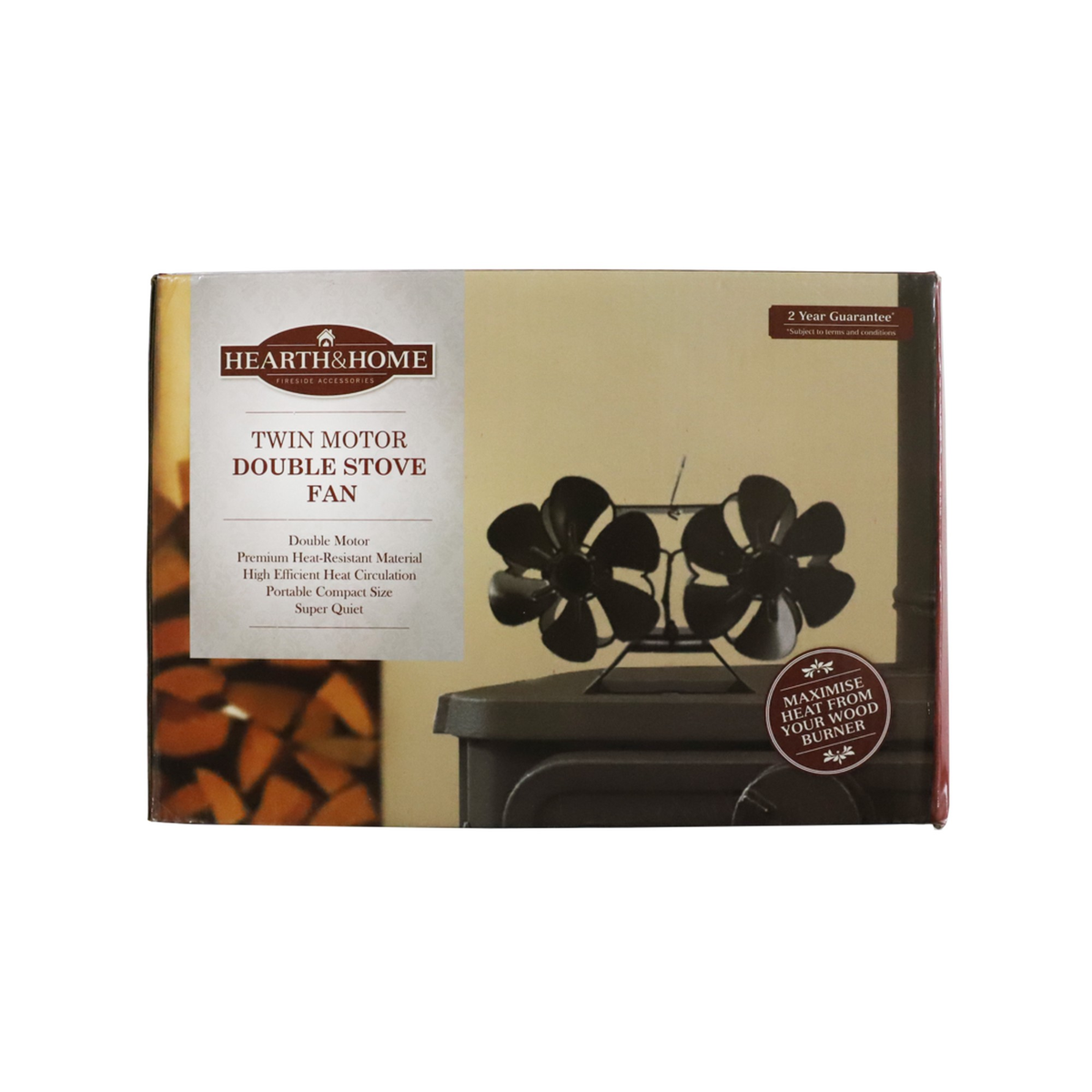 Hearth and Home twin motor double stove fan, view 2