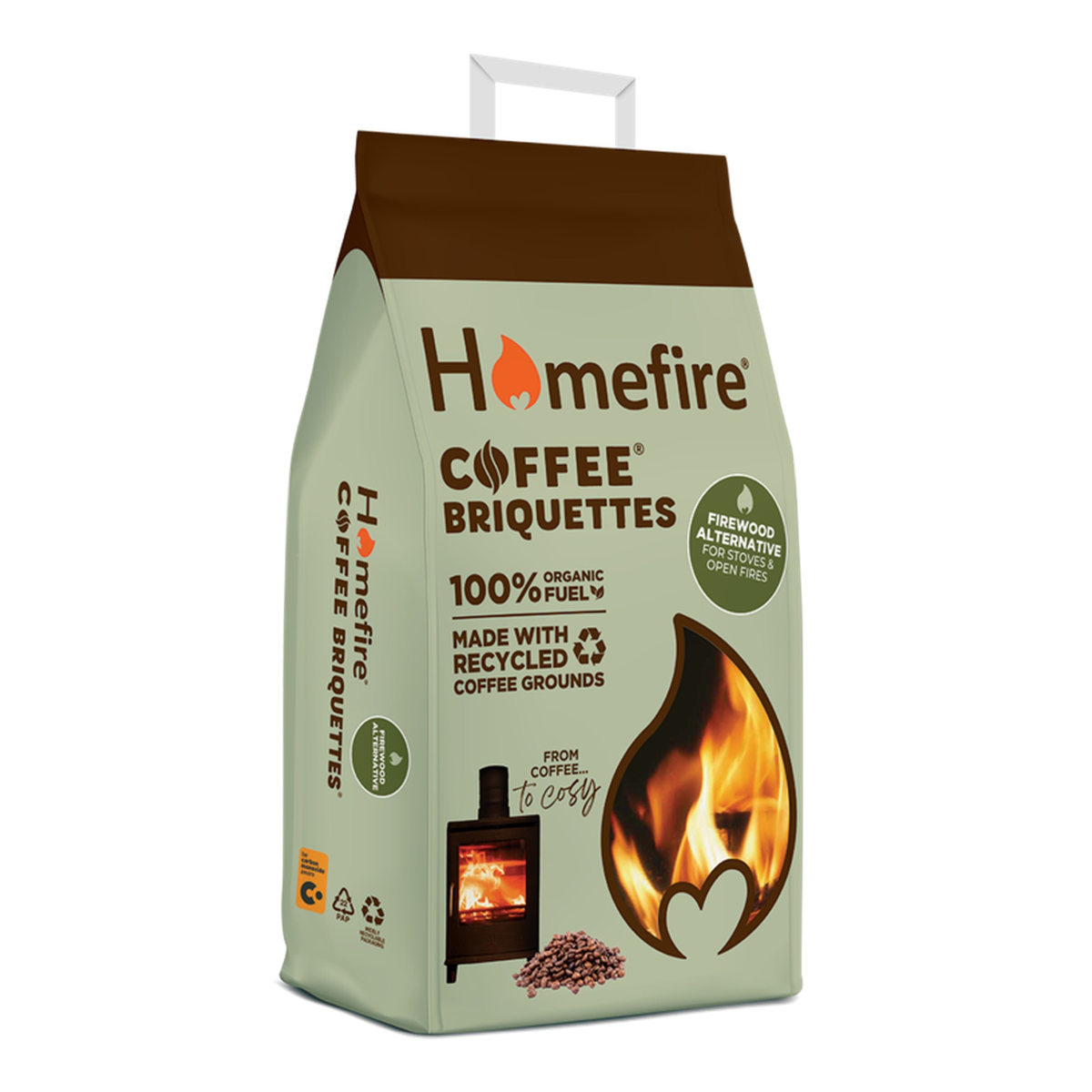 Homefire 7kg pack of coffee briquettes, view 2